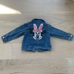 Minnie Mouse Denim Jacket - sequins, jean, 3T, Shop Disney